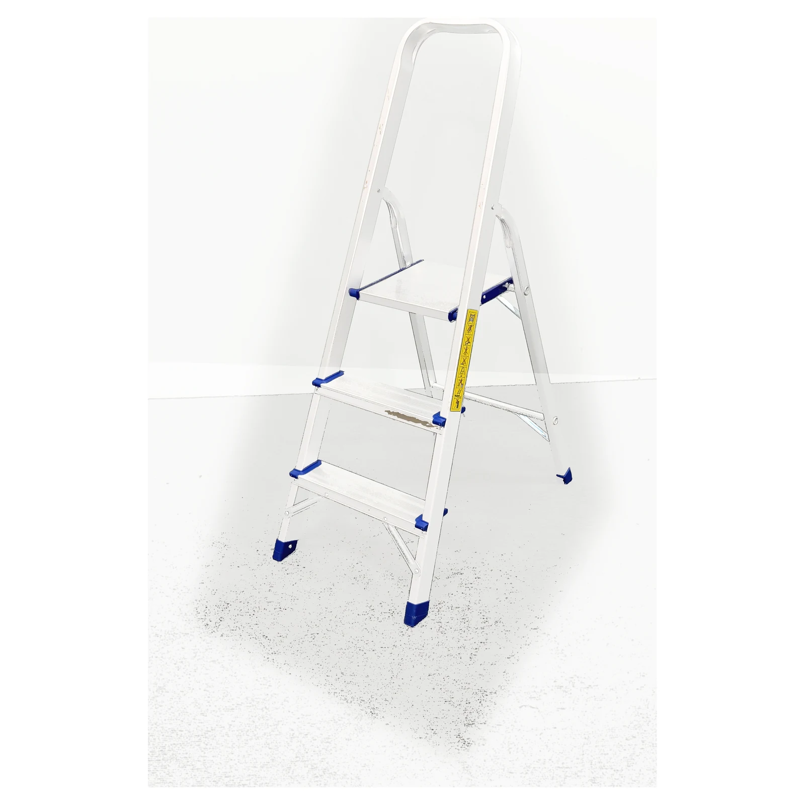 Wide pedal step ladder series with anti slip tread
