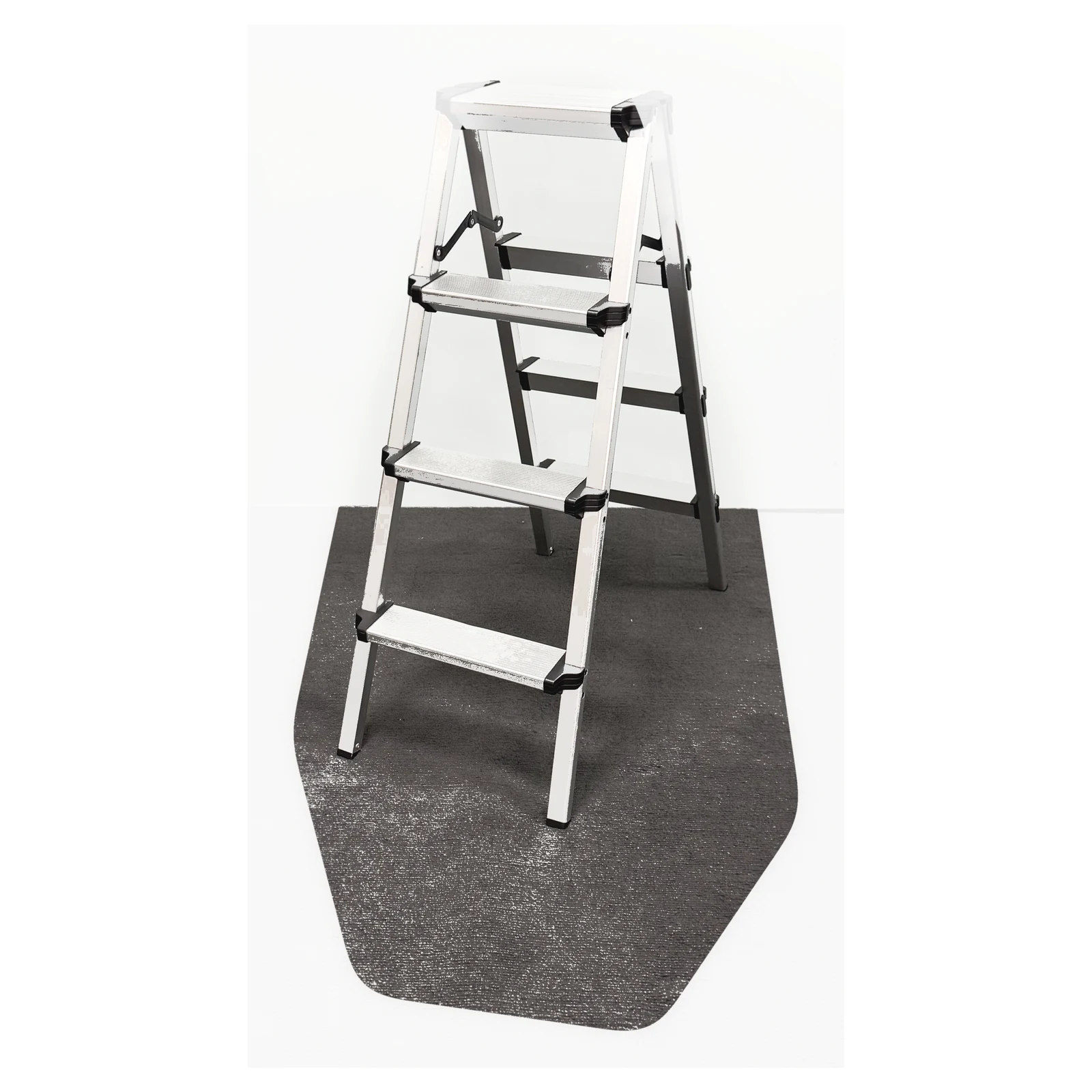 Aluminum folding ladder natural product view