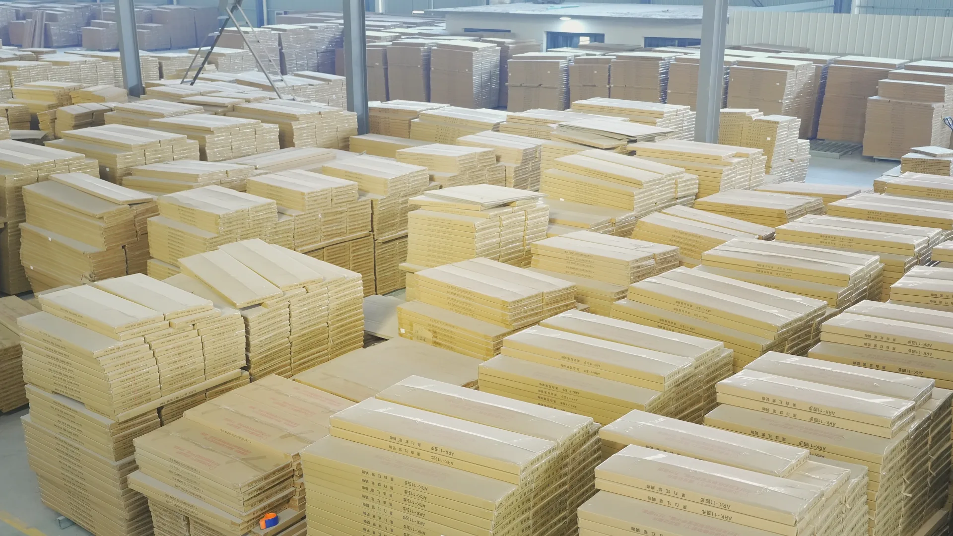 Ladder warehouse and export packing area