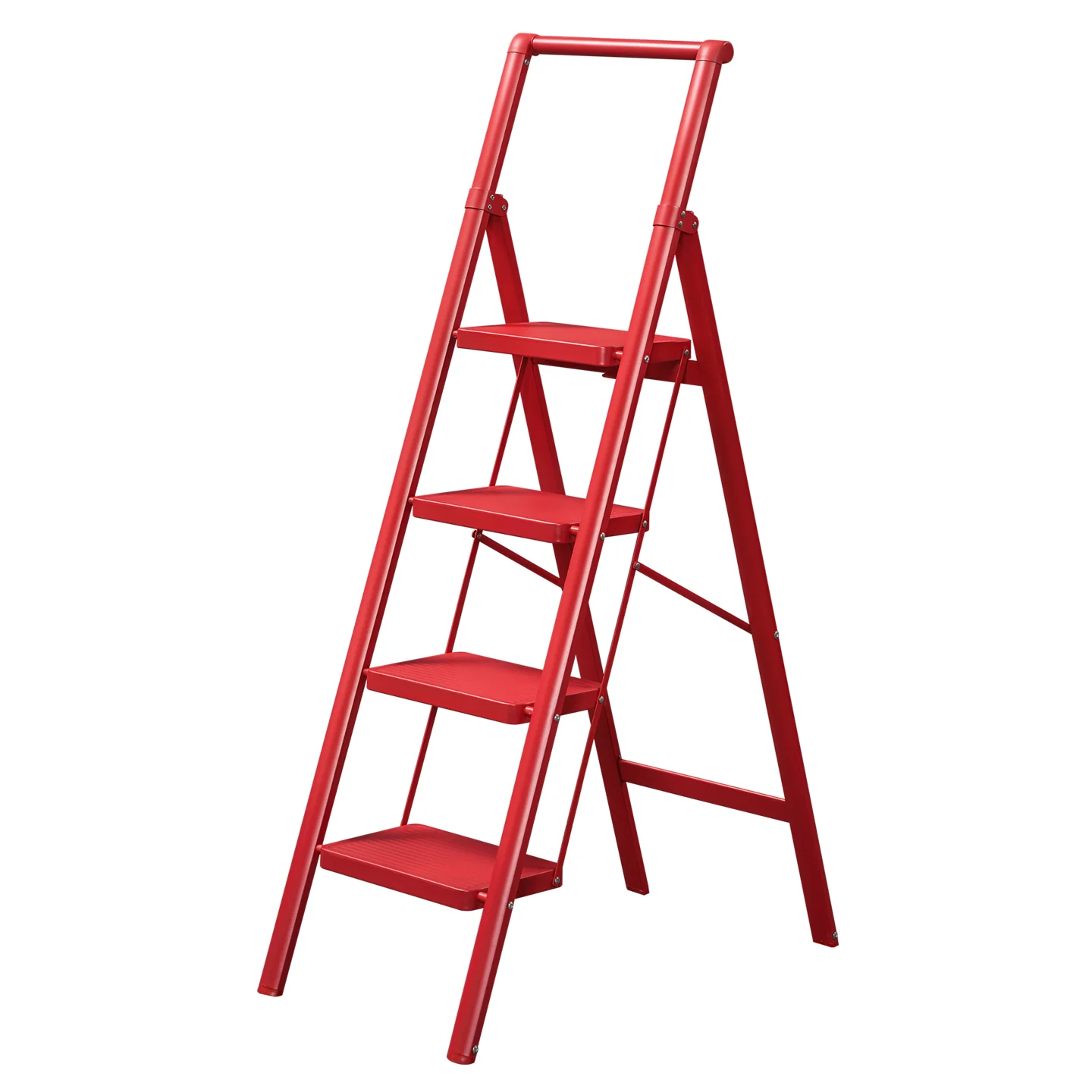 ARK11F carbon steel handrail A-frame ladder