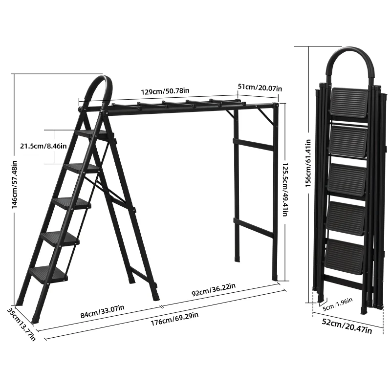 ARK16 multi-function ladder and drying rack