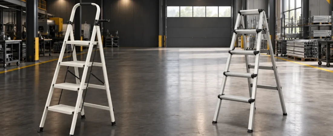 Carbon Steel vs. Aluminum Step Ladders: A Buyer’s Guide for Importers